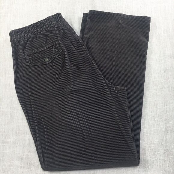 VTG Towncraft Corduroy Pants Men 38x32 Gray Stretch Straight Cotton Classic 90s - Picture 9 of 14